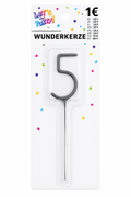 Wunderkerze Zahl 5