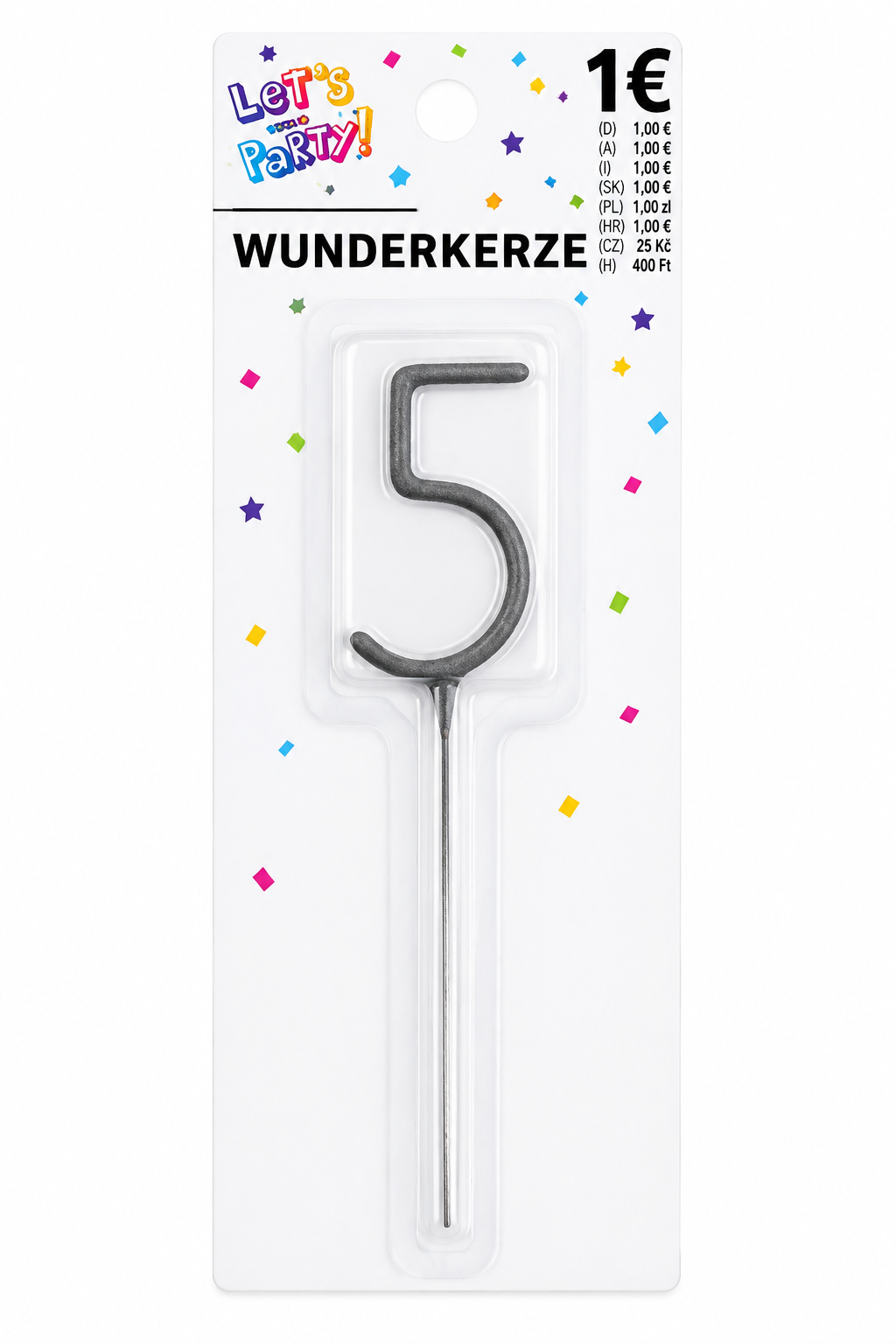 Wunderkerze Zahl 5